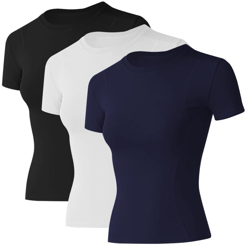 Loovoo Woman Cute Shirts Girl Swiftly Dry Pilates Stretch Training Trendy Polyester Summer Lightweight Clothing - Image 1