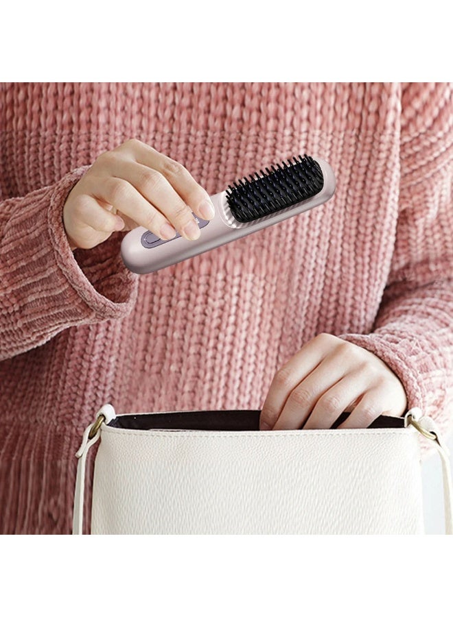 إيزي لايف فرشاة تسريح لا سلكية لشعر ناعم ومستقيم، فرشاة أيونية لتمليس وتكثيف الشعر، مشط بشحن لاسلكي لمكافحة التجعيد، للشعر اللامع والناعم، لجميع أنواع الشعر، محمولة - Image 3