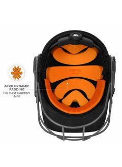 DSC Punch Cricket Helmet For Mens, Colour - Black, Size - Medium  - Image 2