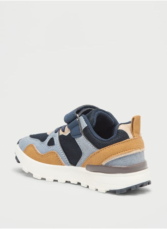 LBL by Shoexpress Boys Panelled Sneakers with Hook and Loop Closure  - Image 2