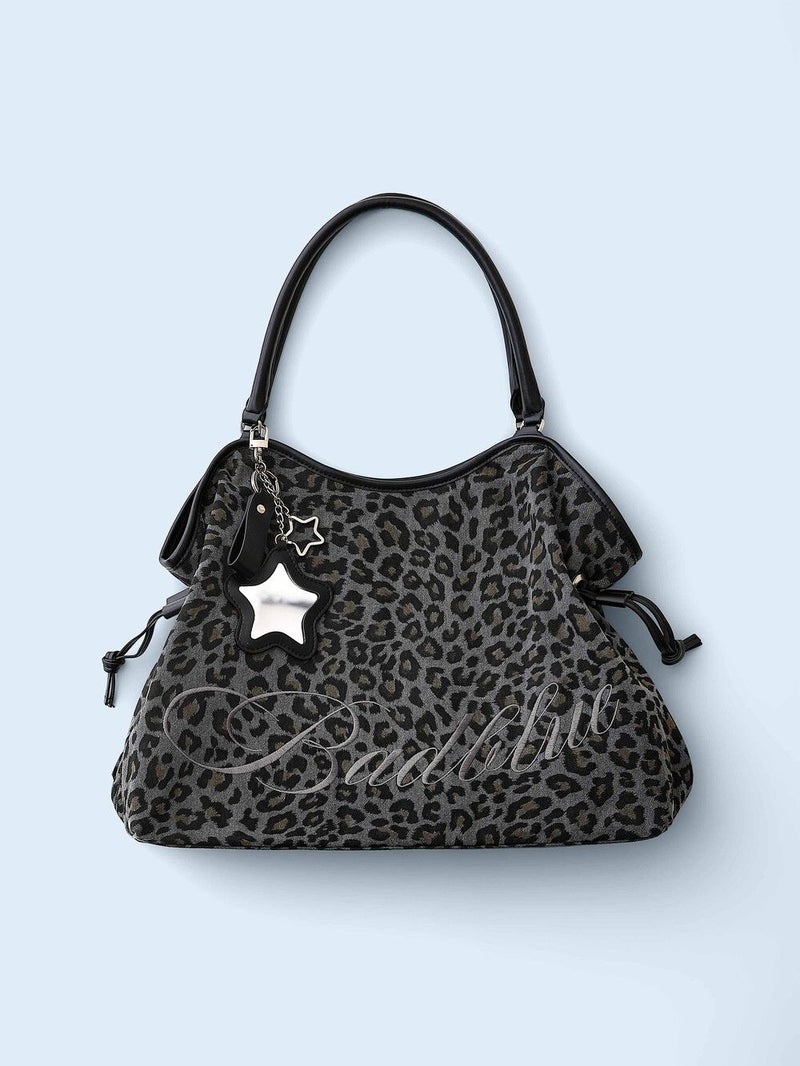 BubbleBum Bad Blue Leopard Dimsum Bag Charcoal - Image 1