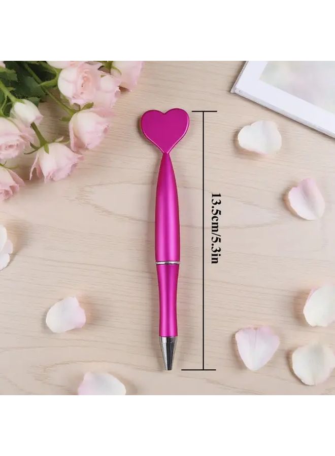 Rose Red Love Shape Gel Pen Set 3pcs Valentine Gift For School Office Writing - Image 2