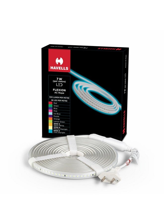 Havells ضوء حبل LED مرن HAVELLS بمدى 5م 96LED/متر | أبيض دافئ 3000K | ضوء احتفالي مقاوم للماء IP65 معتمد | 5م - أضواء خارجية لتزيين الشرفة، تزيين المنزل والديكور الداخلي - Image 2