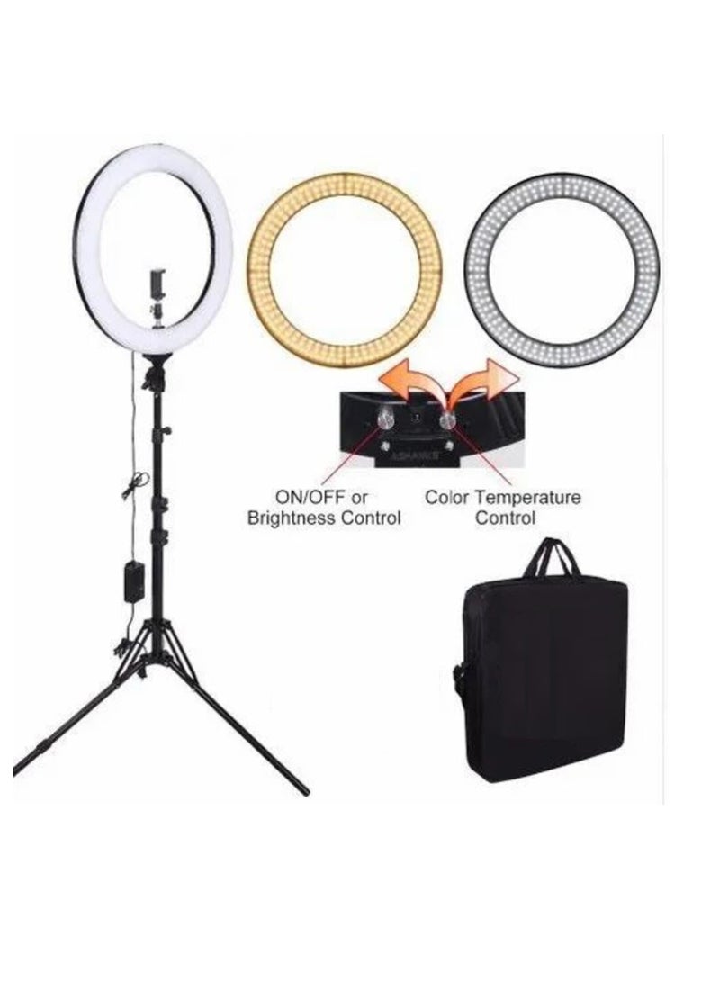 LED Ring Light with 3 Color Modes, Dimmable for Photography, YouTube, Video Clips, and Live Streaming (Includes 3 Stands + Remote Control, 35.5 cm + Stand) - Image 3
