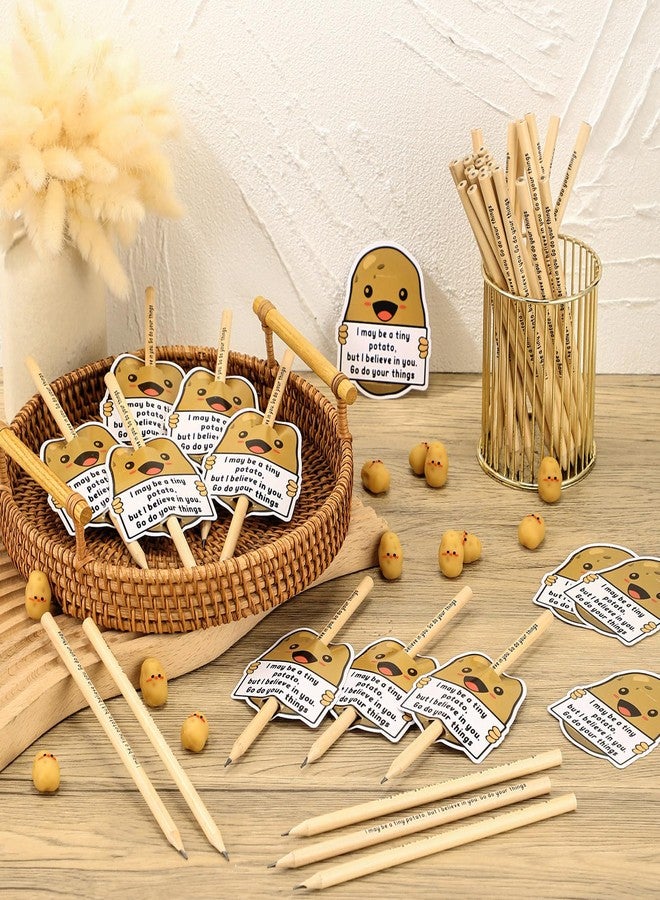 Jetec 30 Sets Employee Appreciation Gifts Inspirational Potato Pencil with Funny Erasers and Positive Thank You Card Emotional Support Gifts for Team Coworkers Teachers Students Party Favors - Image 3