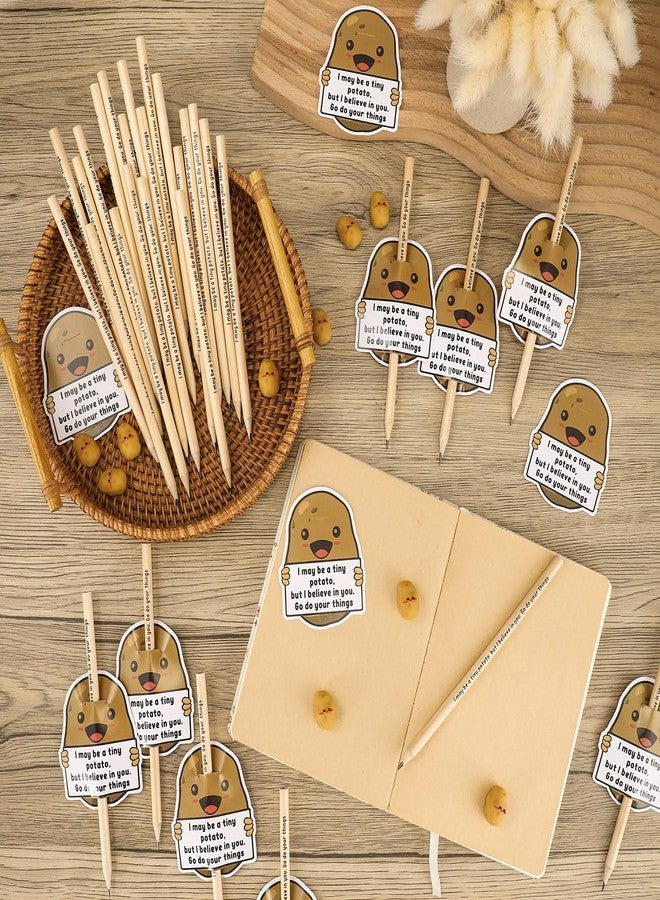 Jetec 30 Sets Employee Appreciation Gifts Inspirational Potato Pencil with Funny Erasers and Positive Thank You Card Emotional Support Gifts for Team Coworkers Teachers Students Party Favors - Image 5