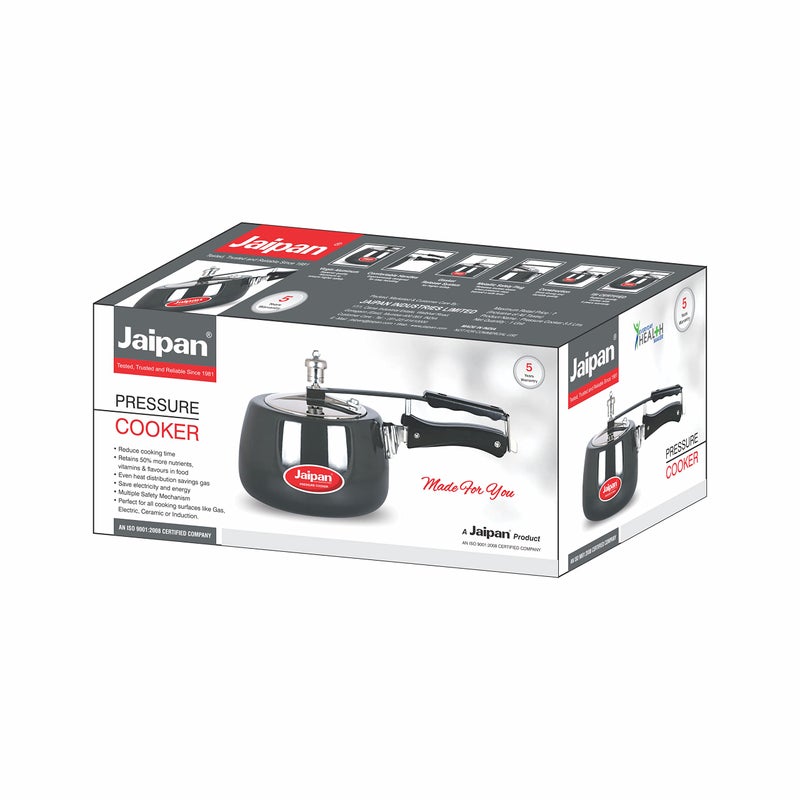 Jaipan Black Beauty Hard Anodises Contura Pressure Cooker Inner Lid(5 Liters) - Image 4