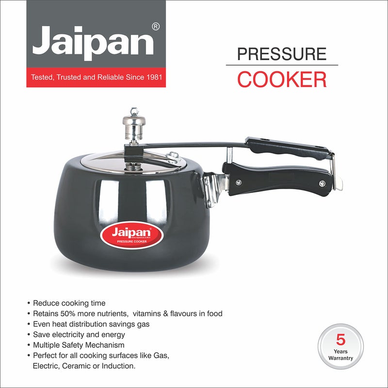 Jaipan Black Beauty Hard Anodises Contura Pressure Cooker Inner Lid(5 Liters) - Image 3