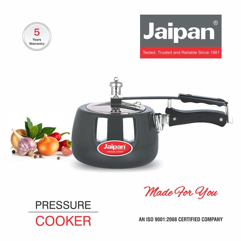 Jaipan Black Beauty Hard Anodises Contura Pressure Cooker Inner Lid(5 Liters) - Image 2