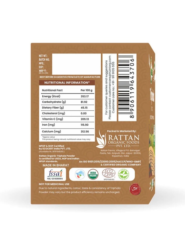 nutriorg Nutriorg Triphala Powder 150g - Image 2