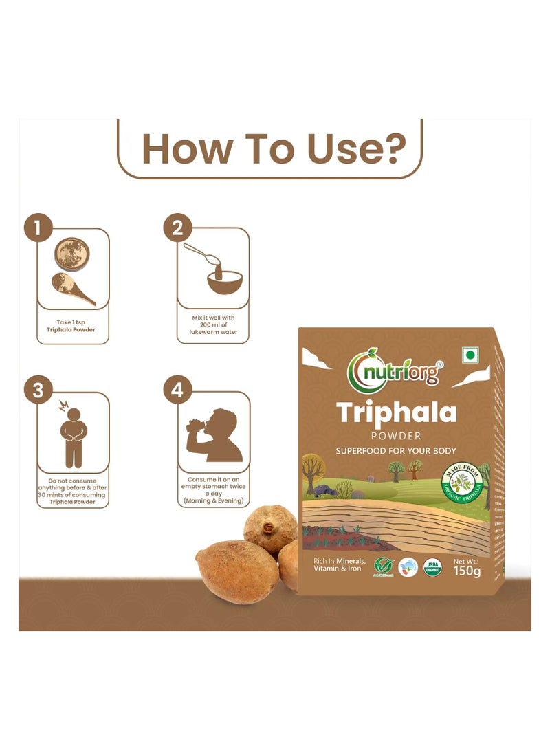 nutriorg Nutriorg Triphala Powder 150g - Image 5