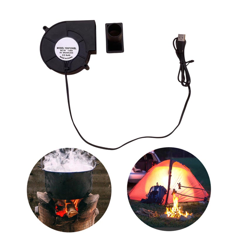 Brushless Air Blower Fan 5V Variable Speed 3500RPM With Oversized Air Outlet - Image 3