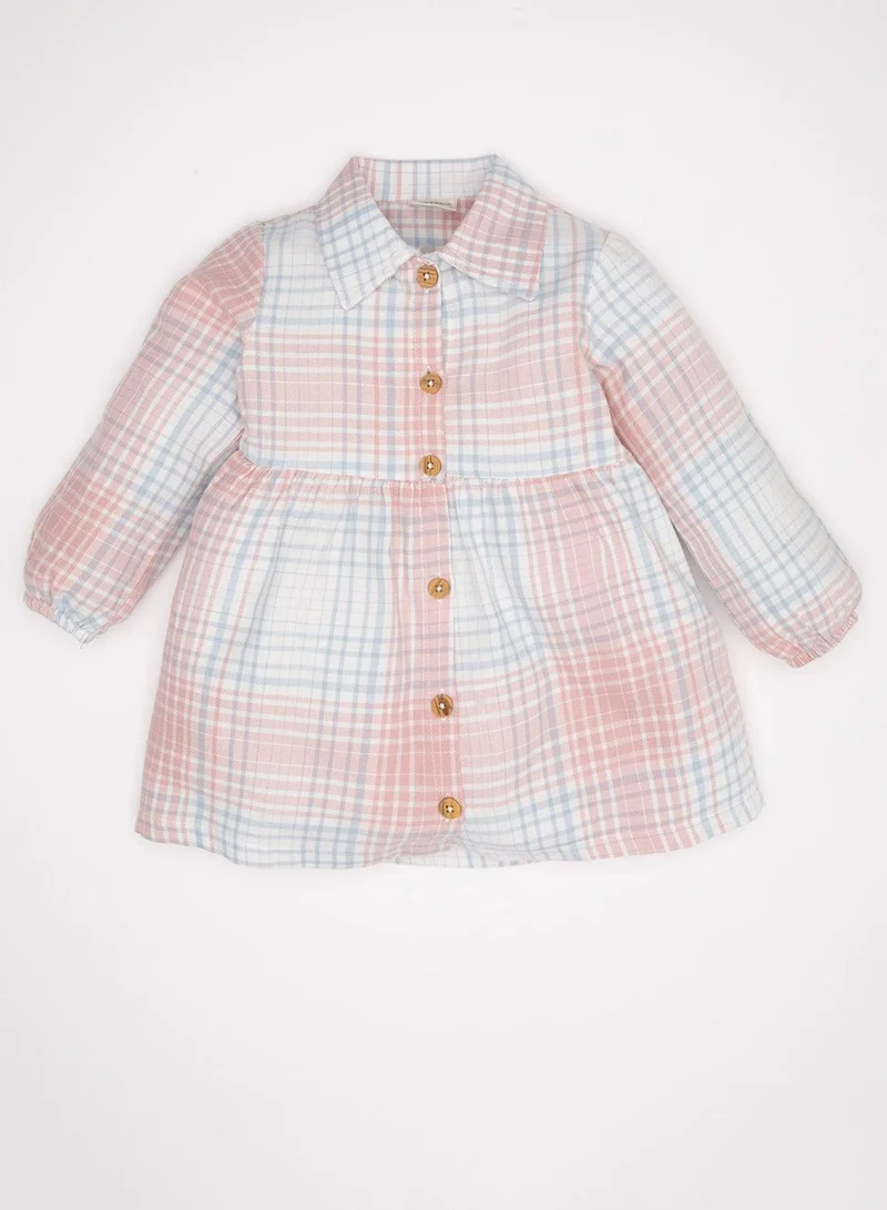 ديفاكتو فستان قطني كاروهات