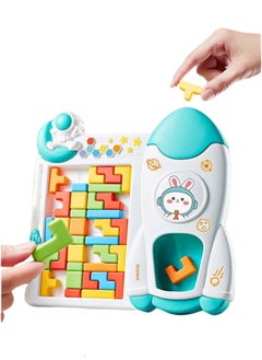 3D Tetris Puzzle Blocks - Random Entry Stacking Game, Creative Building Toys for Kids & Adults with Foldable Stand, Multi-Shape Design for Endless Fun - Ideal Family Board Game Gift