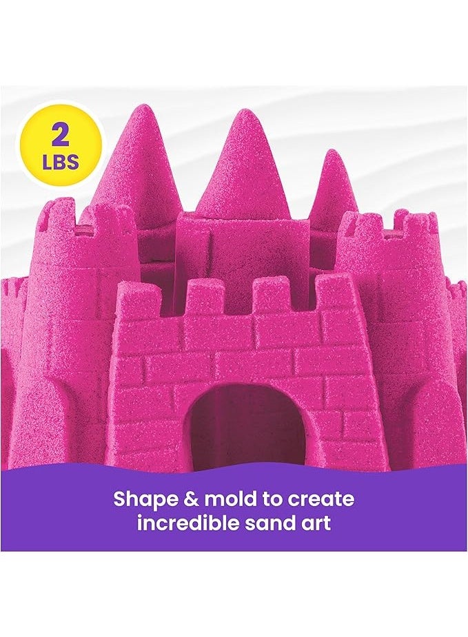 Kinetic Sand رمل كينيتك BEUtel وردي، 907 جرام - سحري من السويد للعب بالرمل الداخلي - Image 3