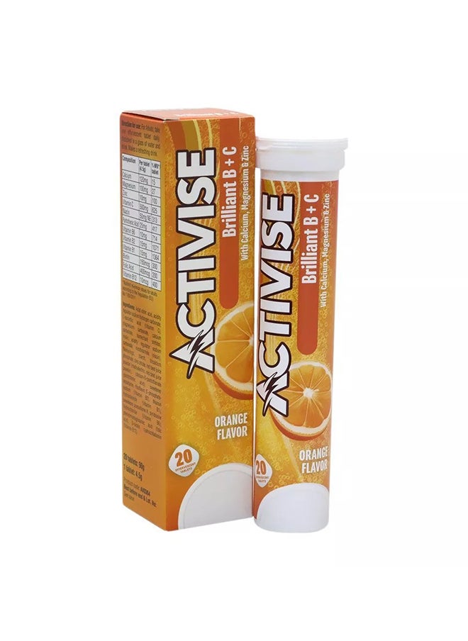 Activise Activise Brilliant B + Vitamin C Effervescent Tab 20's  - Image 3