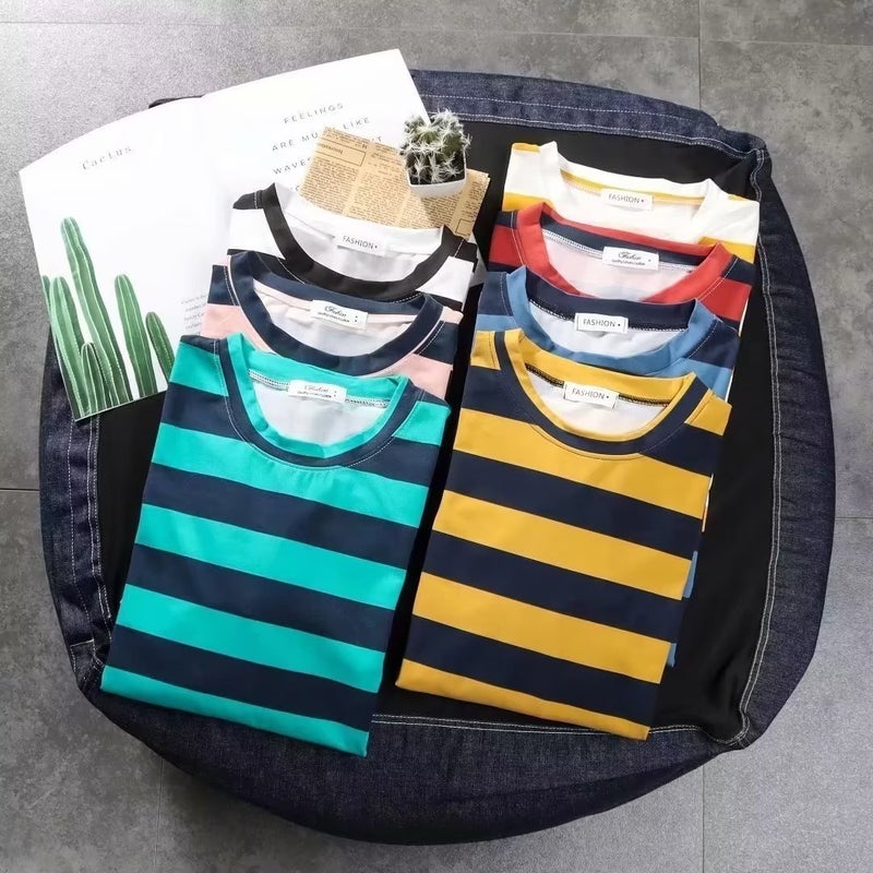 Hong Kong Style Round Neck T-shirt Men's Top T-shirt Spring and Autumn Korean Style Loose Casual Students Couple Long Sleeve Base Shirt Trendy - Image 4