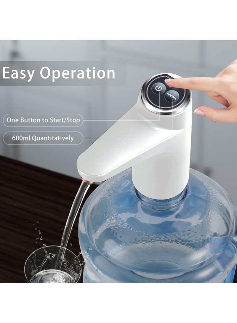 KRAWN Automatic Water Dispenser Pump KW-48706 – USB Rechargeable Bottle Pump with 800mAh Battery, Universal Fit for 2–5 Gallon Bottles  - Image 3