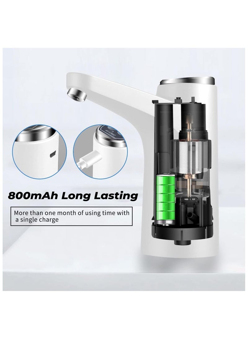 KRAWN Automatic Water Dispenser Pump KW-48706 – USB Rechargeable Bottle Pump with 800mAh Battery, Universal Fit for 2–5 Gallon Bottles  - Image 4