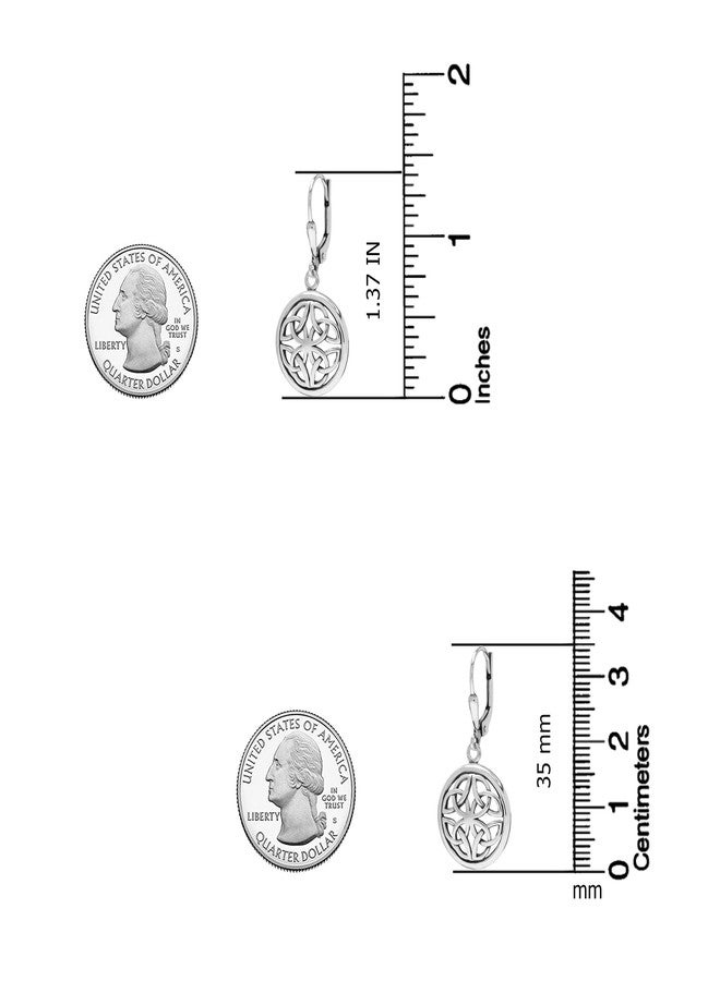 LeCalla Women's Drop & Dangle Earrings | 925 Sterling Silver Leverback Earrings | Lightweight Teardrop Lever Back Drop Dangle Earring for Women, 34.55 millimeters, Sterling Silver, No Gemstone - Image 3
