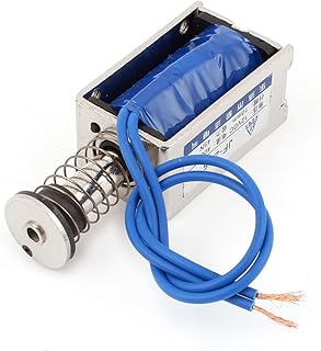 uxcell uxcell a15012300ux0457 JF-205 45N Push Type Open Frame Actuator Solenoid Electromagnet, DC 12V, 400 mA, 10 mm  - Image 1