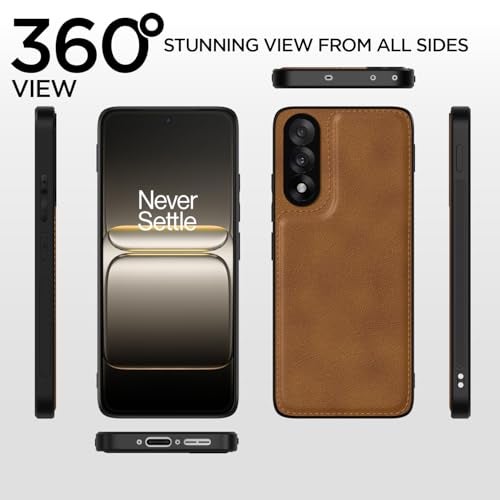 Pikkme Back Cover for OnePlus Nord 5 5G | Full Camera Protection, Raised Edges & Super Soft-Touch Bumper Case (Brown) - Image 4