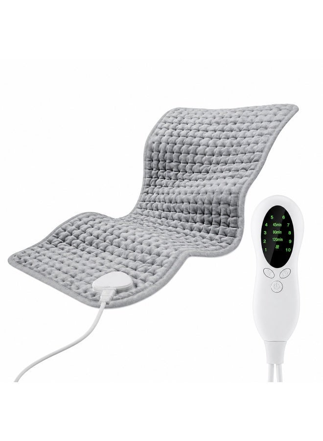 Celeritek Heating Pad, Electric Heating Pad for Back Pain and Cramps Relief, Moist Heat Pad for Shoulder, Knee, Neck, 10 Heat Settings& 3 Timers Auto-off, Machine Washable, Gifts for Women Men 76x40 CM - Image 1