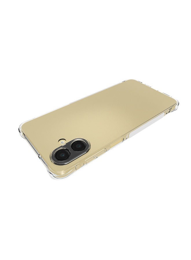 URBBKING Four Corners TPU Shock-Absorption Flexible Cell Phone Case Cover For Samsung Galaxy A07 Clear - Image 3