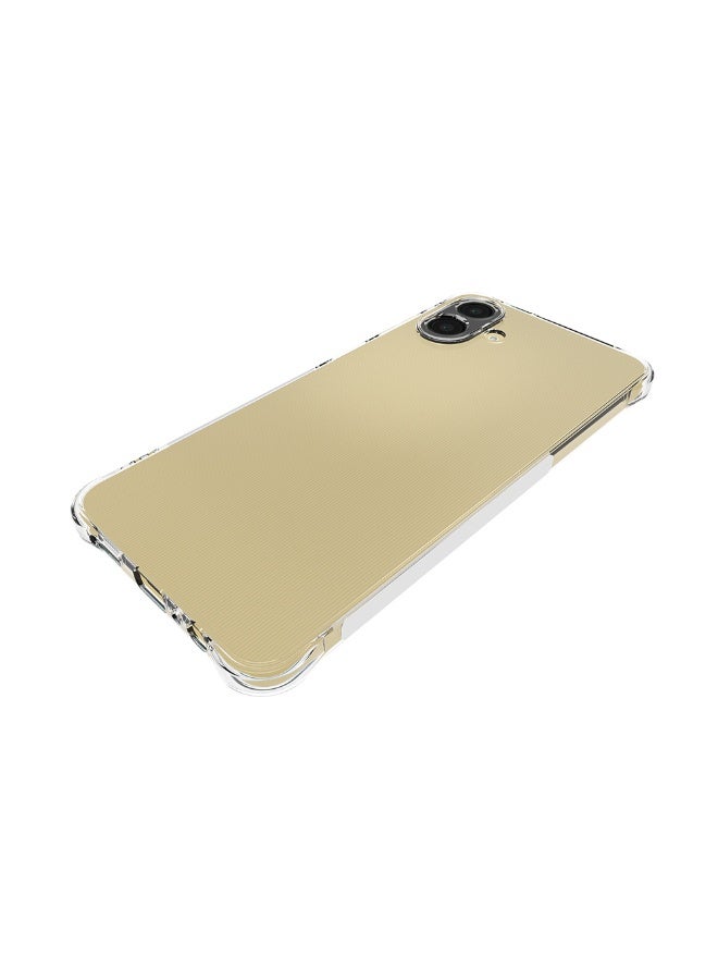 URBBKING Four Corners TPU Shock-Absorption Flexible Cell Phone Case Cover For Samsung Galaxy A07 Clear - Image 5