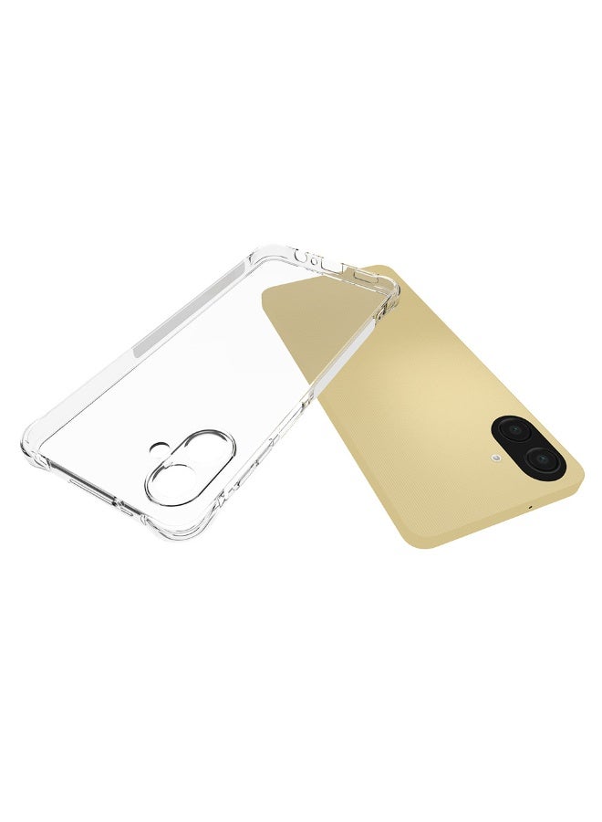 URBBKING Four Corners TPU Shock-Absorption Flexible Cell Phone Case Cover For Samsung Galaxy A07 Clear - Image 4