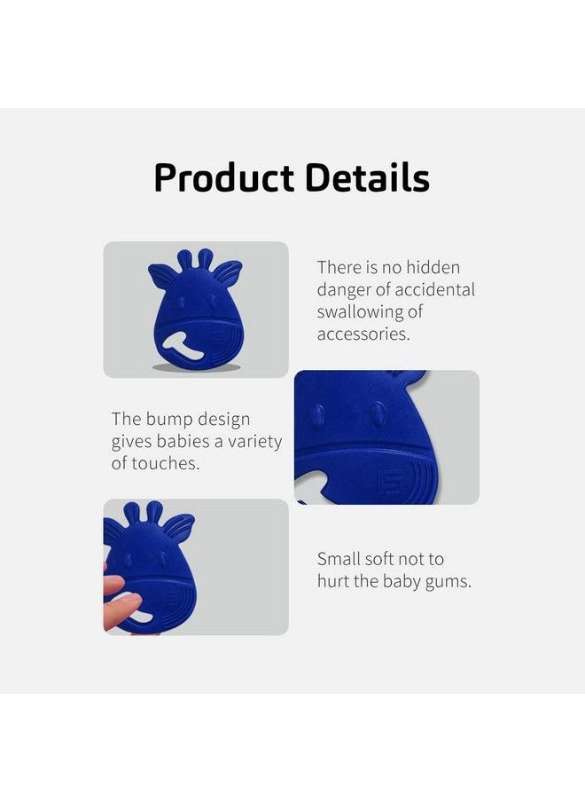 BuddsBuddy 100% Bpa Free Soft Silicone Baby Teether For 3 To 6 Babies (Zuzu Blue)  - Image 3
