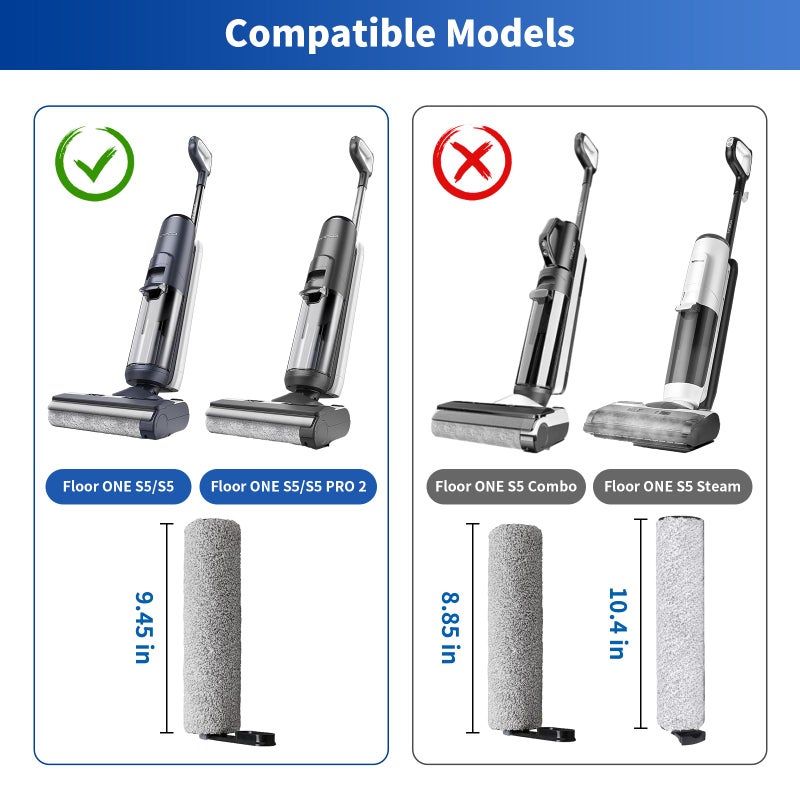 BYOFI ã€For One S5 Blueã€‘ã€One S5 Proã€‘ Replacement Parts for Tineco Floor ONE S5/Floor One S5 Pro Smart Cordless Wet Dry Vacuum Cleaner,Tineco Accessories inclue 3 HEPA Filters & 3 Brush Rollers - Image 2