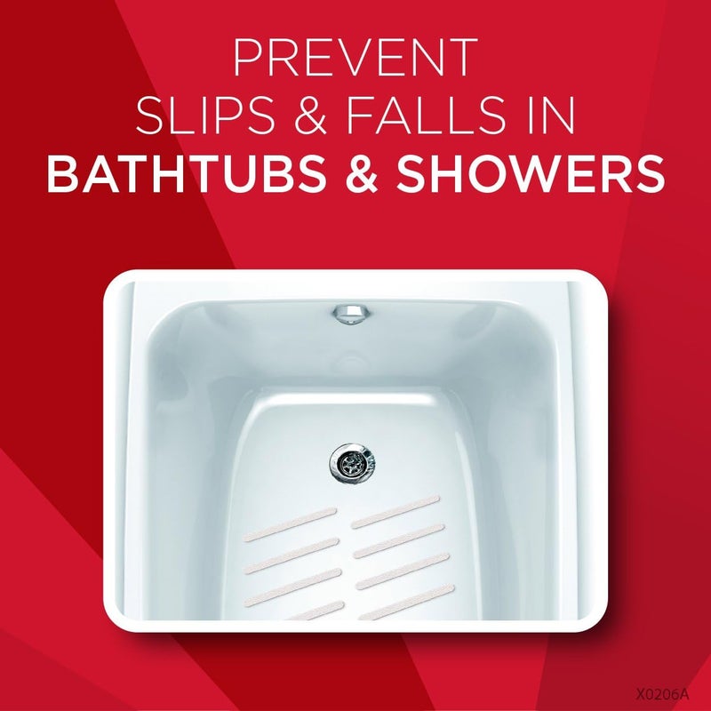 Magic Shower and Bathtub Safety Treads  Helps Prevent Slips and Falls  12 TreadsWhite - Image 3