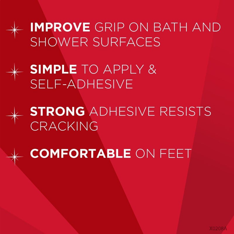 Magic Shower and Bathtub Safety Treads  Helps Prevent Slips and Falls  12 TreadsWhite - Image 4