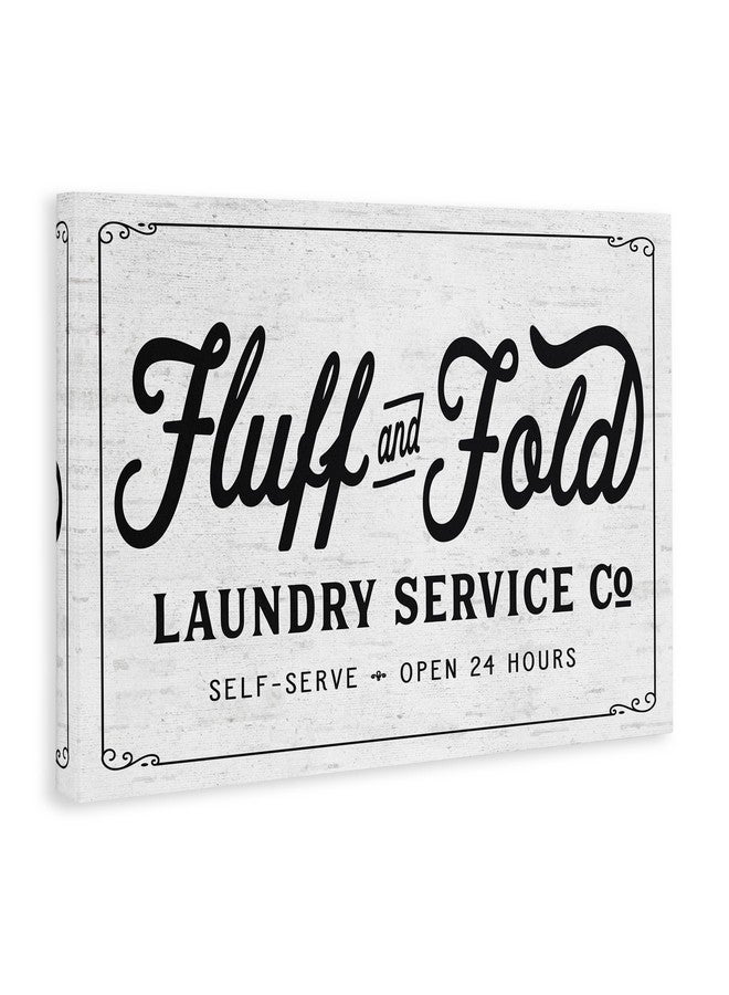 Stupell Industries Fluff and Fold Laundry Room Vintage Country Sign, Designed by Lettered and Lined Wall Art, 16x20, Canvas - Image 3