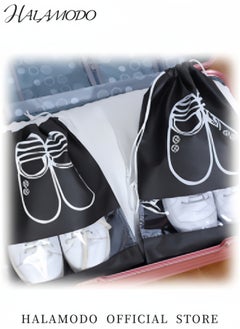 HALAMODO Portable Travel Shoe Bags Shoe Organizer Space Saving Storage Bags Dustproof Drawstring Shoes Pouch Packing Organizers for All Shoes  - Image 5