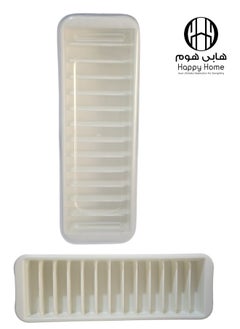 هابي هوم 1 قطعه من قالب ثلج طويل بغطاء 13 فتحات مثالي للزجاجات والأكواب الضيقة  - Image 1