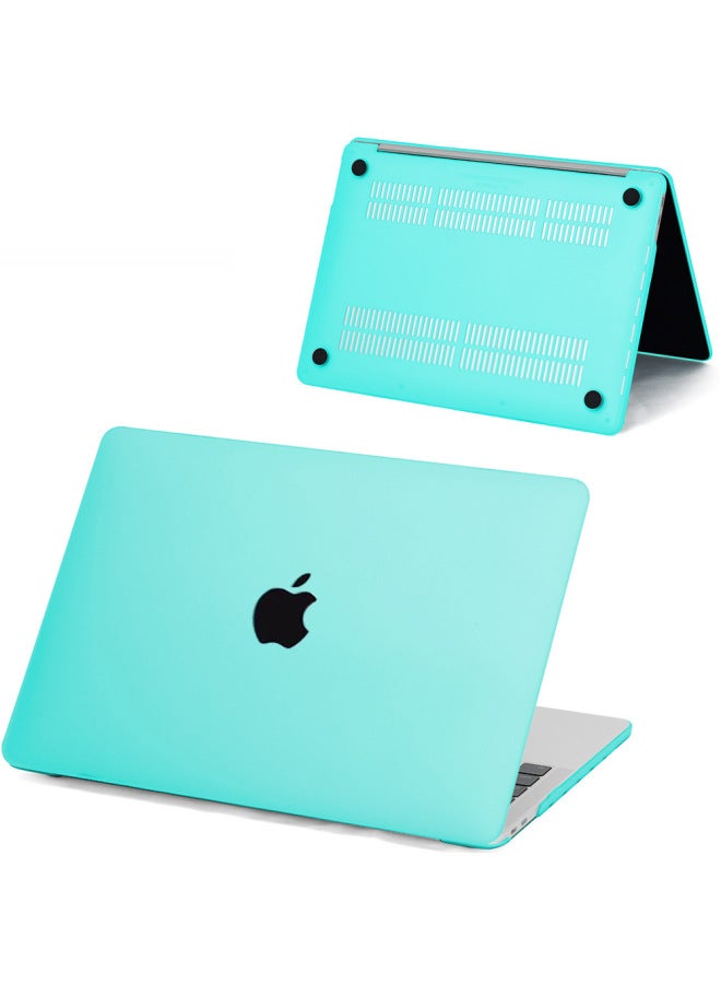 Macbookair Protective Case Frosted Transparent Suitable For Apple Laptop Case Computer Protective Case 13.6M4 Thin-Color:Frosted Hollow-Brackish (solid Color Opaque)-Applicable Model:12 Inch (A1534)