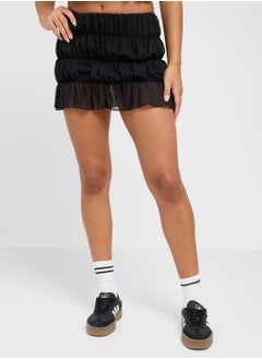 Ginger Halter Neck Shirred Sheer Top & Skirt Coord Set  - Image 4
