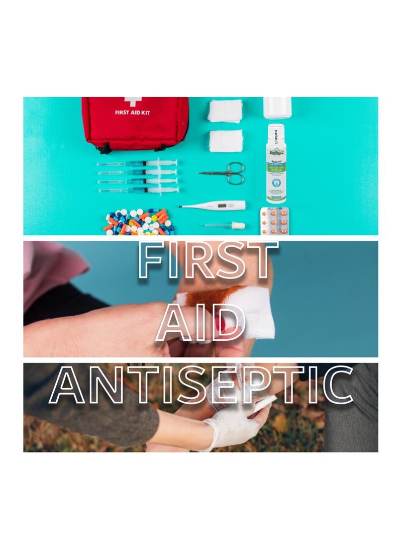 Sterilasafe - Sterilasafe Pure HP Food Grade, Hydrogen Peroxide 3%, H2O2, First Aid Antiseptic Spray, 250 ml - Image 1