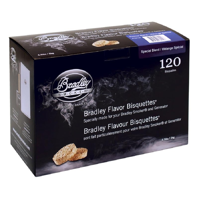 Bradley Smoker Bisquettes for Grilling and BBQ, Special Blend, 120 Pack - Image 1