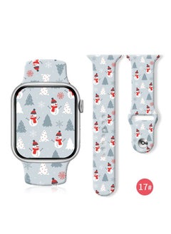 Generic Apple silicone strap printed for Apple Watch Ultra S8 watch strap 42MM 