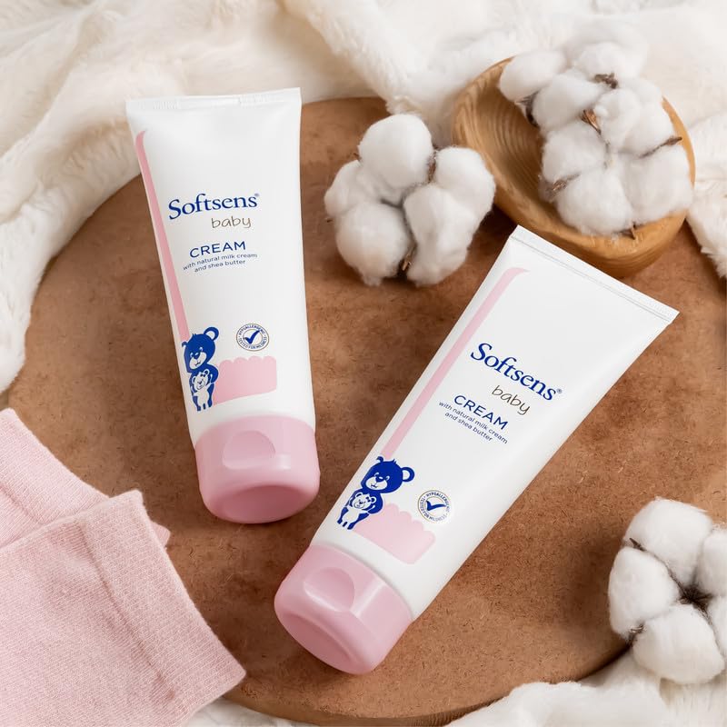 Softsens Baby Face & Body Cream with Shea Butter 100g each (Pack of 3 x 100g) | Enriched with Natural Milk Cream & Vitamin E | Ultra-Mild, Hypoallergenic & Paraben-Free Moisturizer for Newborns - Image 5