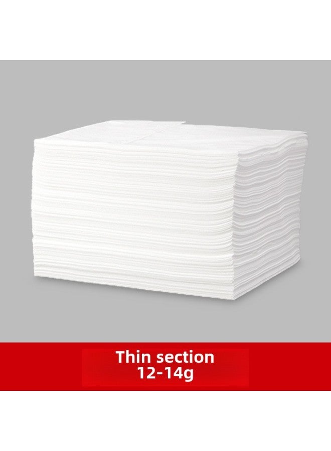 Disposable Bed Sheet Special For Beauty Salon Thickened Extra-large Breathable Waterproof Oil-proof Hotel Dirty-proof Pad Single Non-woven Fabric-Color:Lightweight Breathable 12-14g-Specifications:70*180 With Holes (100 Pieces)  - Image 1