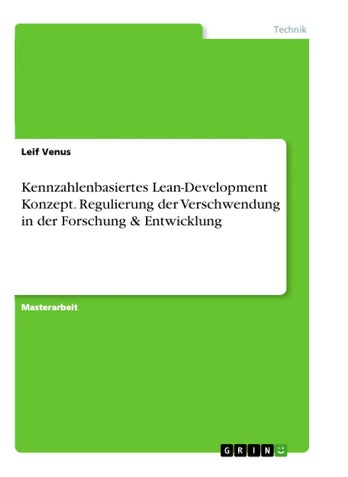 Kennzahlenbasiertes Lean-Development Konzept. Regulierung der Verschwendung in der Forschung & Entwicklung - pzsku/Z911BB4072D69E0958ECEZ/45/1749035476/3002286e-4777-4ff9-b916-c66bd6dc49fa