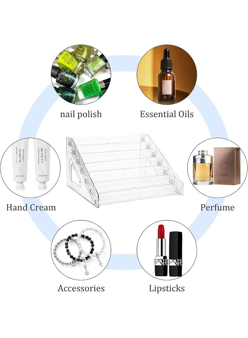 سبيس شوب منظم أكريليك بسبع طبقات، منظم زجاجات طلاء، حامل طلاء أظافر، حامل أعمال يدوية، حامل أحبار وألوان طعام. - Image 5