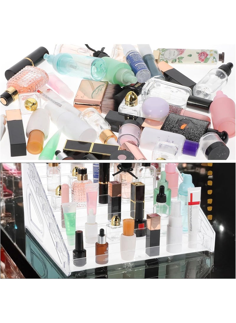 سبيس شوب منظم أكريليك بسبع طبقات، منظم زجاجات طلاء، حامل طلاء أظافر، حامل أعمال يدوية، حامل أحبار وألوان طعام. - Image 4
