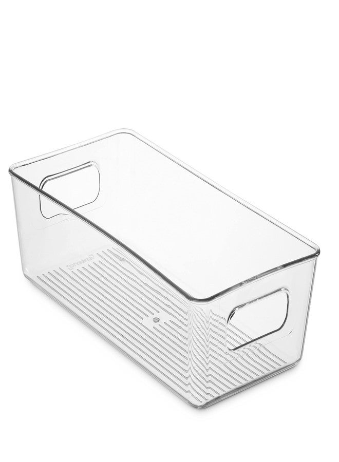 Seseno Set Of 8 Refrigerator Pantry Organizer Bins - Clear Food Storage Baskets for Kitchen, Countertops, Cabinets, Fridge, Freezer, Bedrooms, Bathrooms - Plastic Household Storage Containers - Image 2