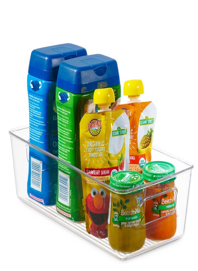 Seseno Set Of 8 Refrigerator Pantry Organizer Bins - Clear Food Storage Baskets for Kitchen, Countertops, Cabinets, Fridge, Freezer, Bedrooms, Bathrooms - Plastic Household Storage Containers - Image 4