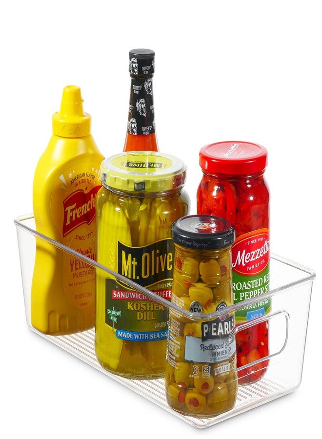Seseno Set Of 8 Refrigerator Pantry Organizer Bins - Clear Food Storage Baskets for Kitchen, Countertops, Cabinets, Fridge, Freezer, Bedrooms, Bathrooms - Plastic Household Storage Containers - Image 5